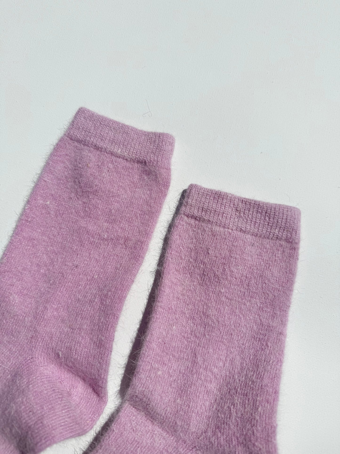 FLUFFY ANGORA SOCKS