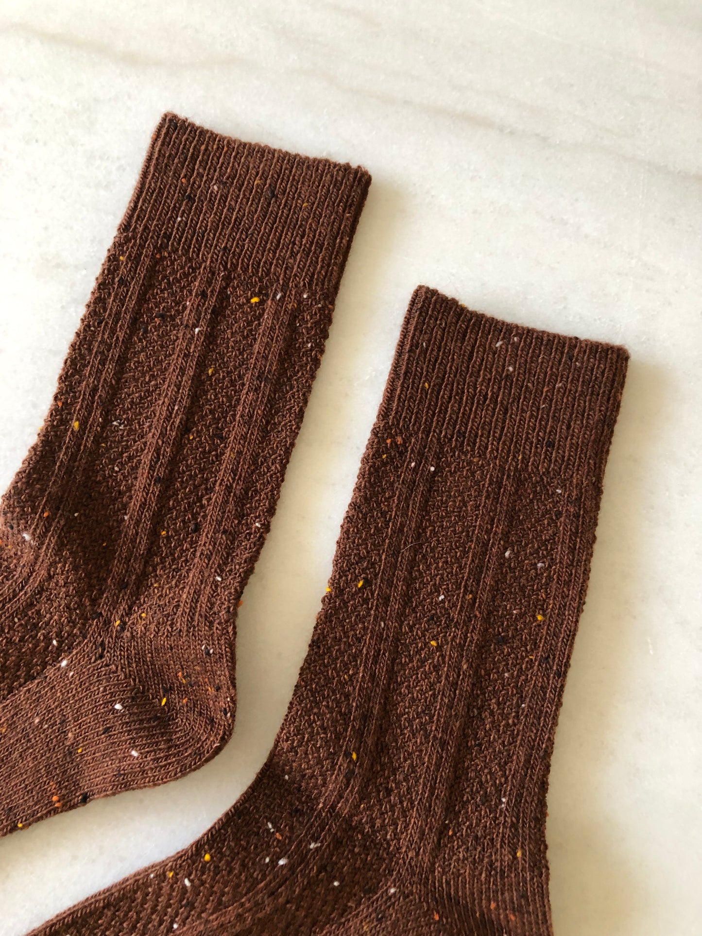 SHETLAND SPECKLE WOOL SOCKS