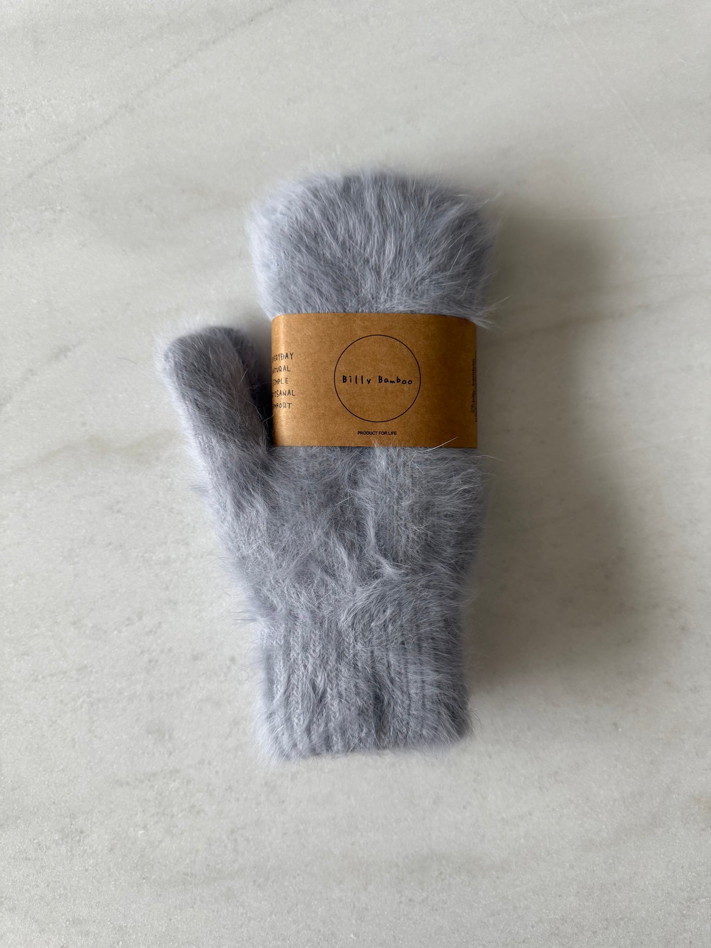 FLUFFY ANGORA MITTENS