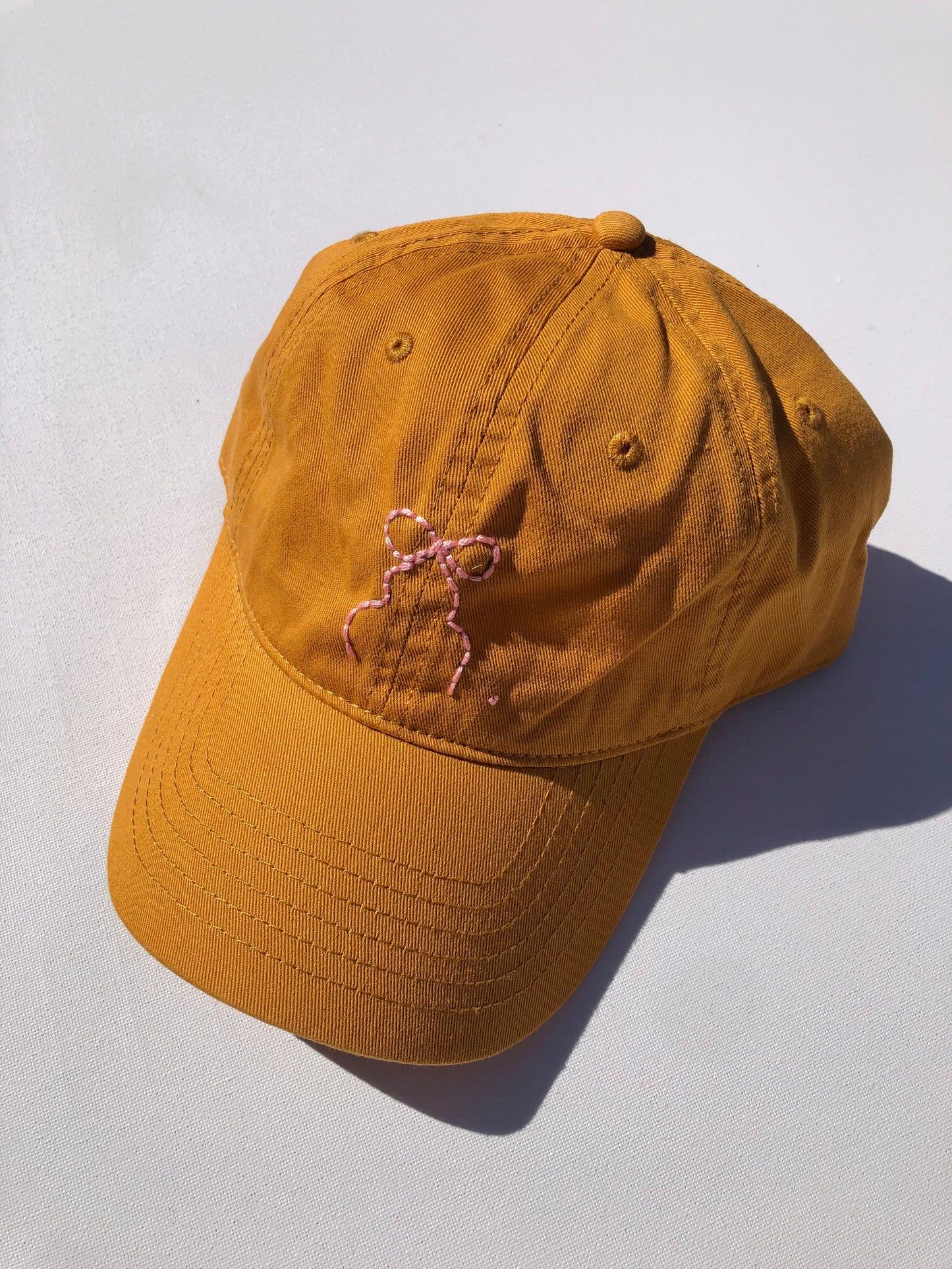 HAND EMBROIDERY BOW CAPS