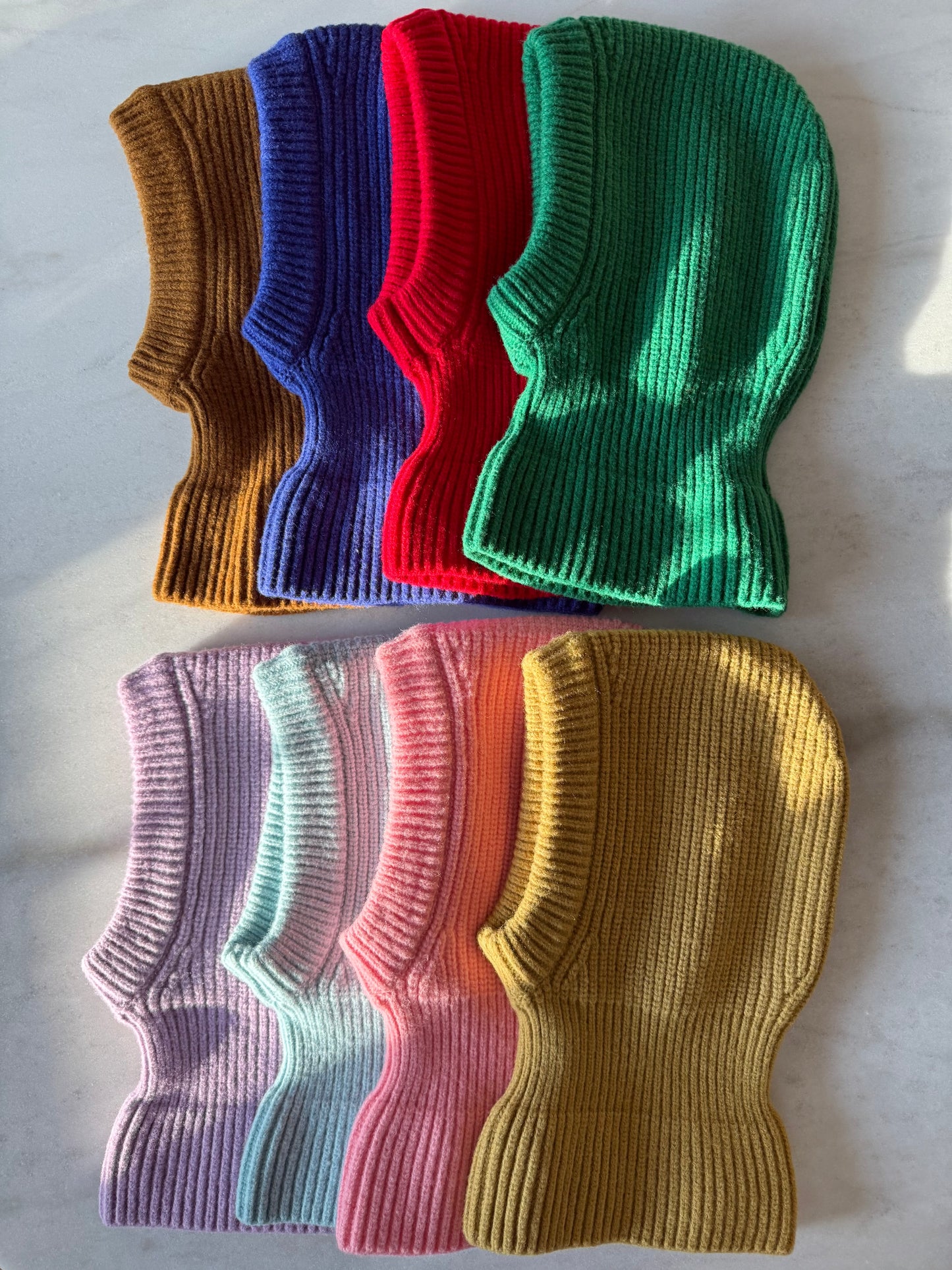 CHUNKY RIB FUZZY WOOL BALACLAVA