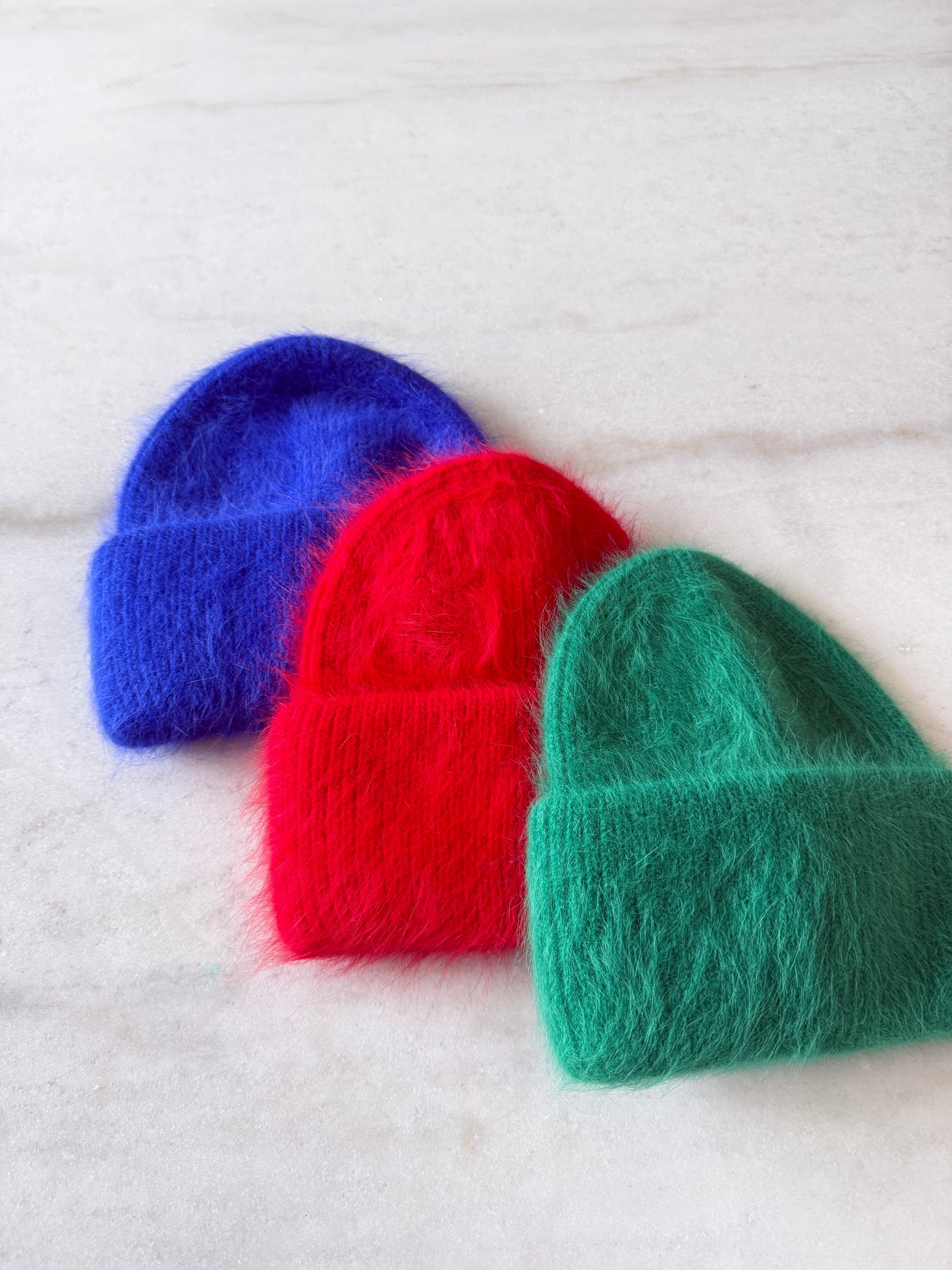 FLUFFY ANGORA BEANIE -  Mid of Oct