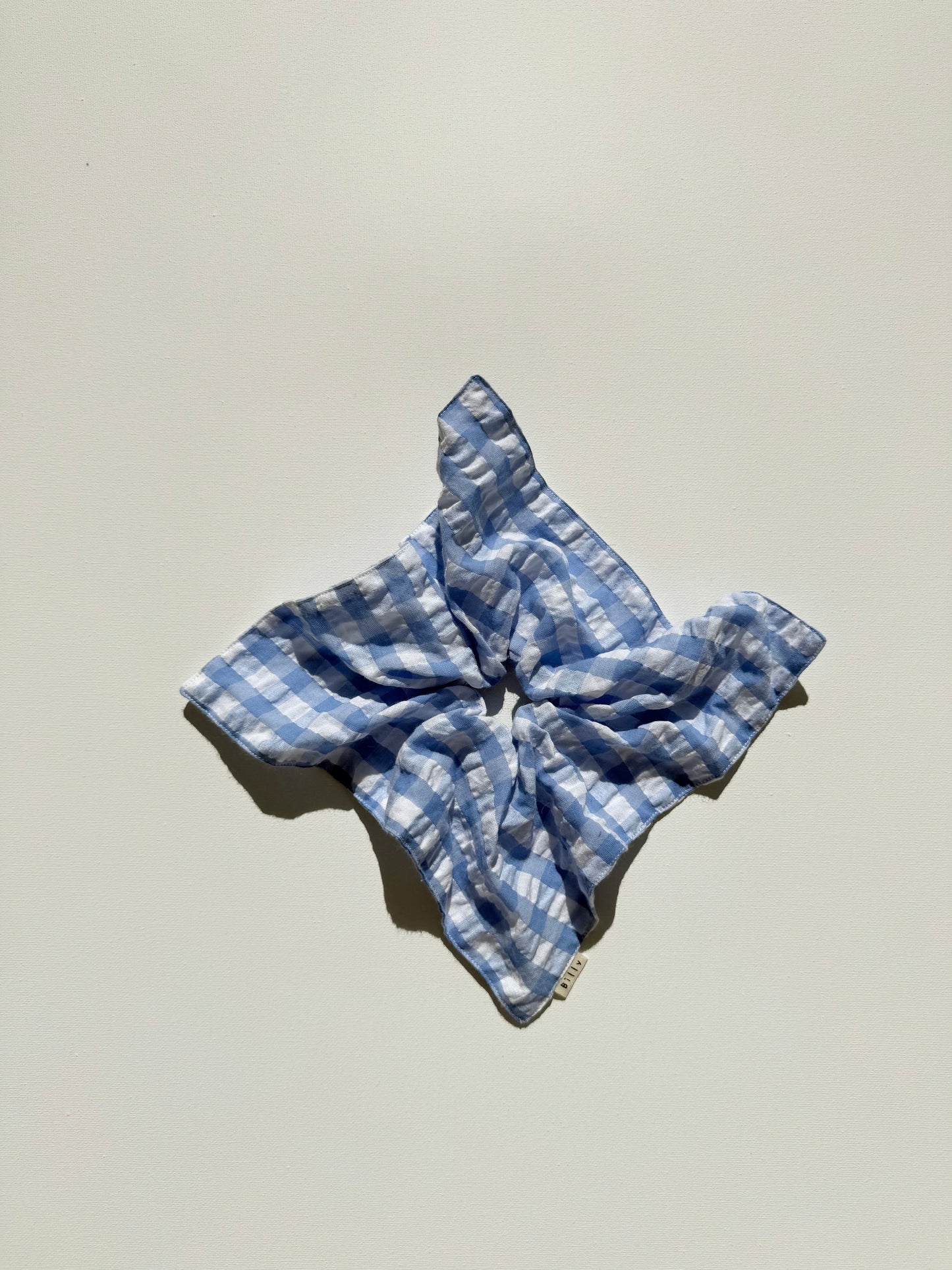 GINGHAM PETAL SCRUNCHIES - crystal bright