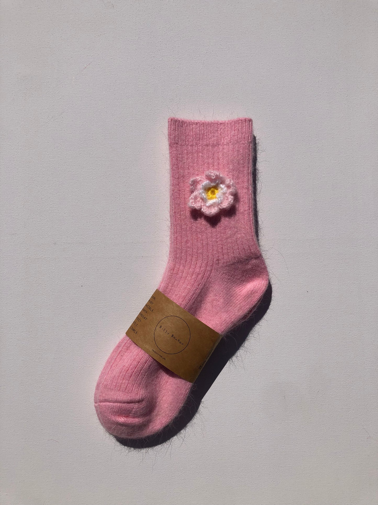 CROCHET DAFFODIL WOOL SOCKS