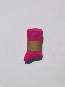 ANGORA WOOL SOCKS - crystal bright