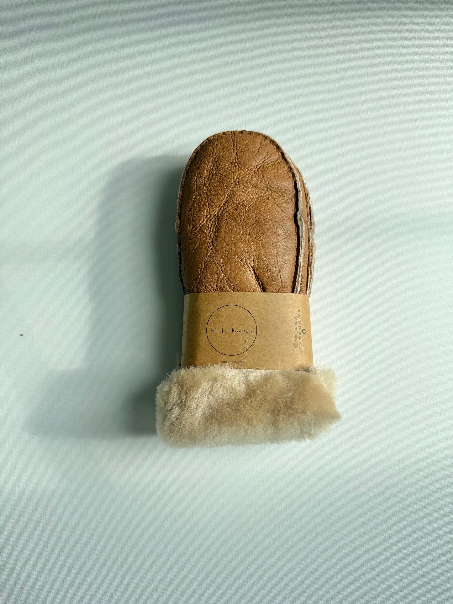 SHEARLING MITTENS