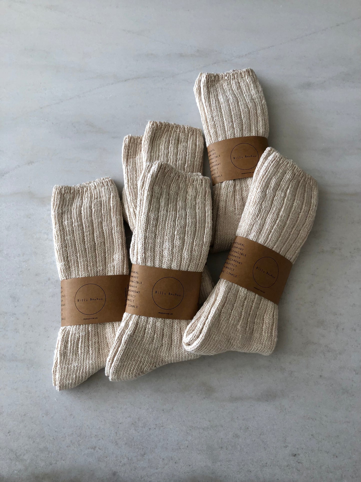 ORGANIC SLUB COTTON SOCKS
