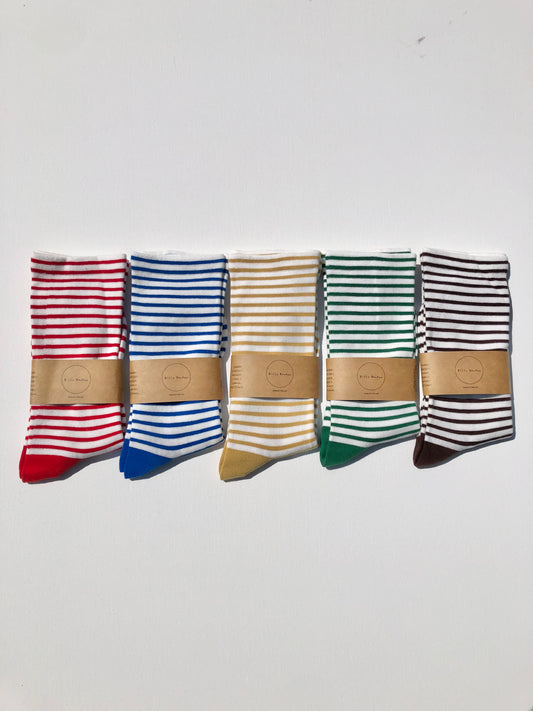 STRIPE POP COLOR HIGH SOCKS - Mid of July 2026
