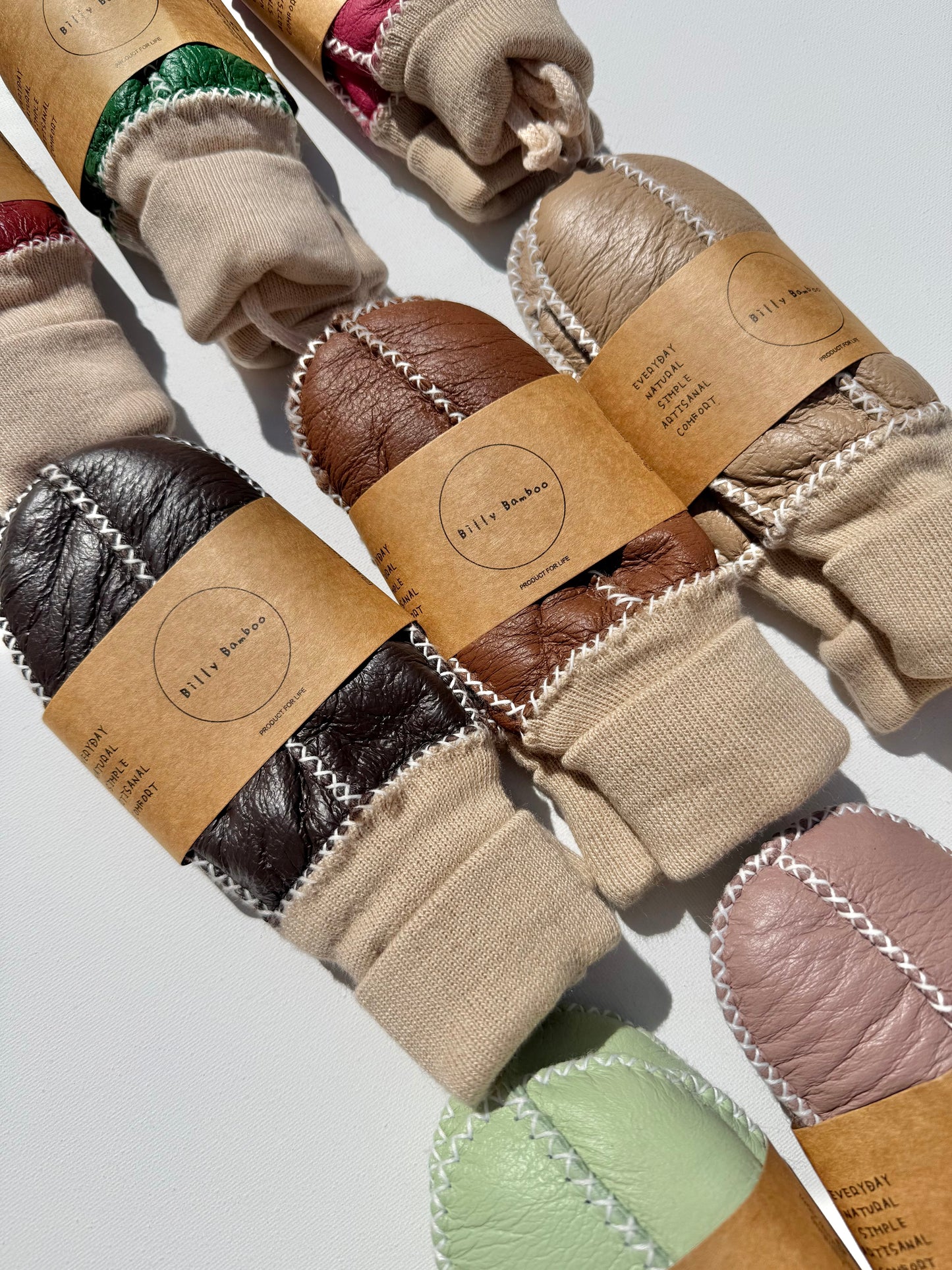 KIDS SHEARLING MITTENS