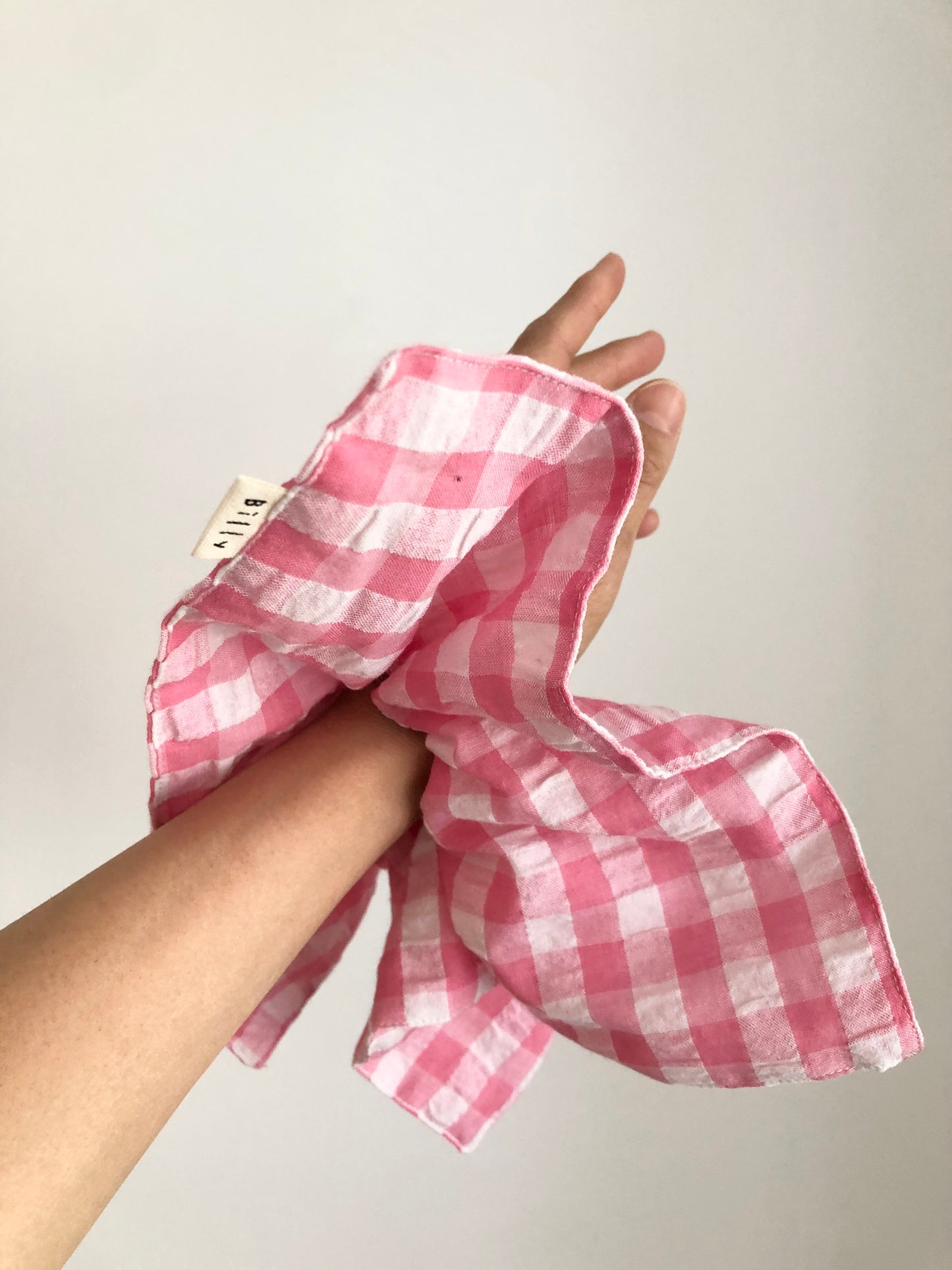 GINGHAM PETAL SCRUNCHIES - crystal bright