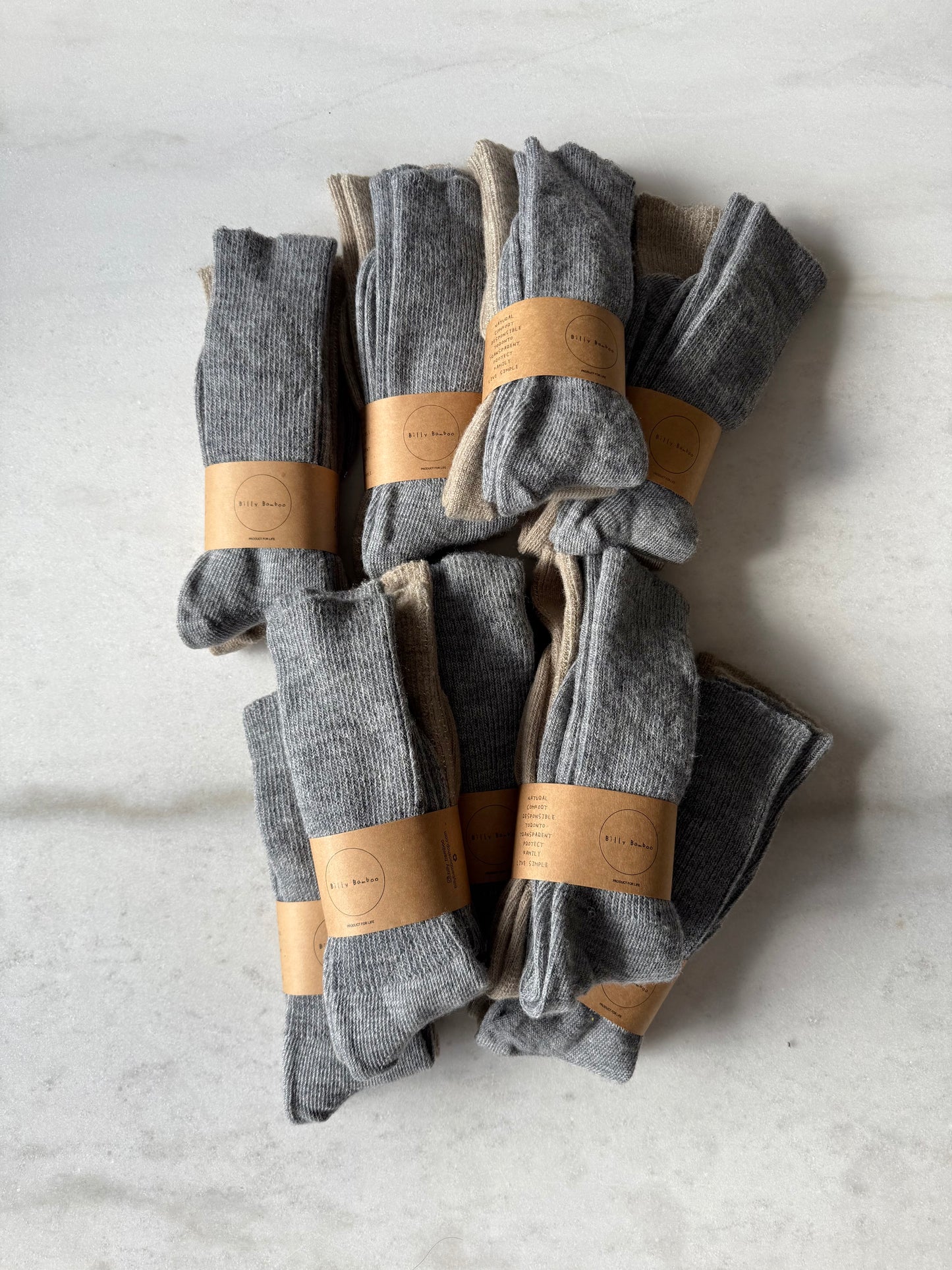 MENS CANADA WOOL BOOT SOCK - Pack of 2