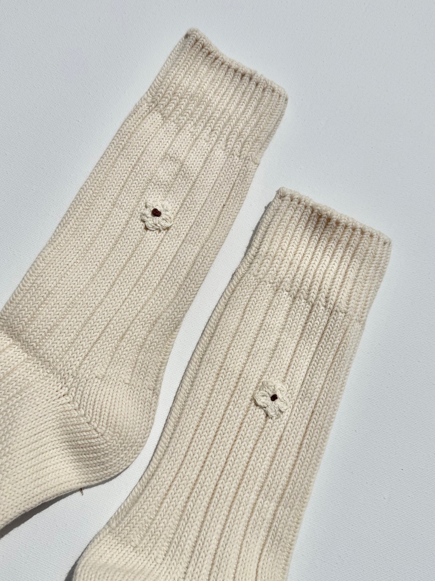 CROCHET MINI FLOWER SOCKS
