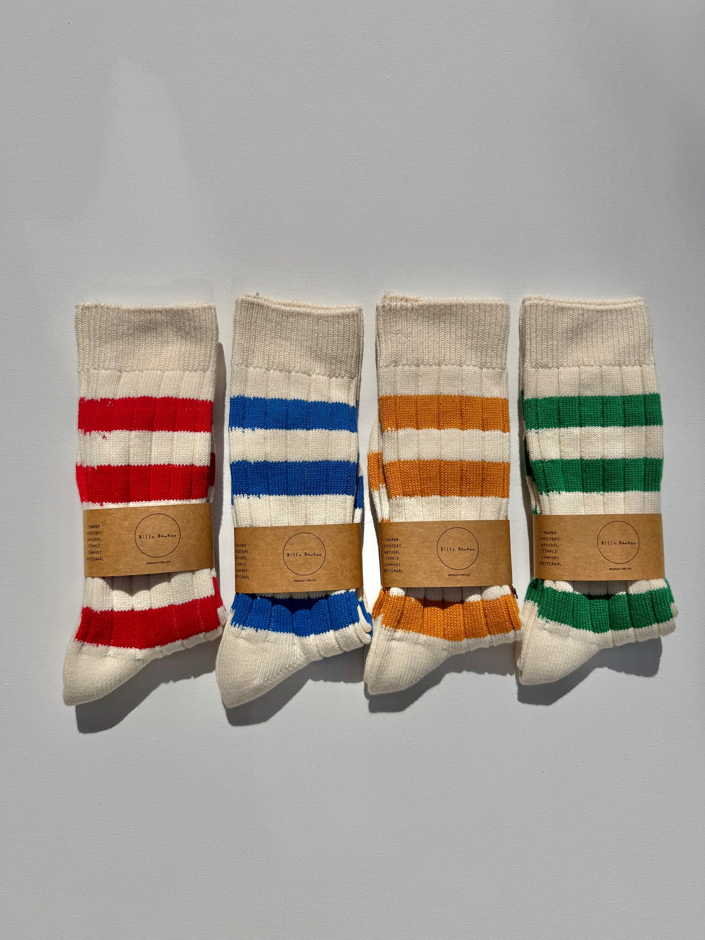COLOUR STRIPE HIGH SOCKS