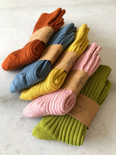 Load image into Gallery viewer, RIBBED COTTON HIGH SOCKS - pastel
