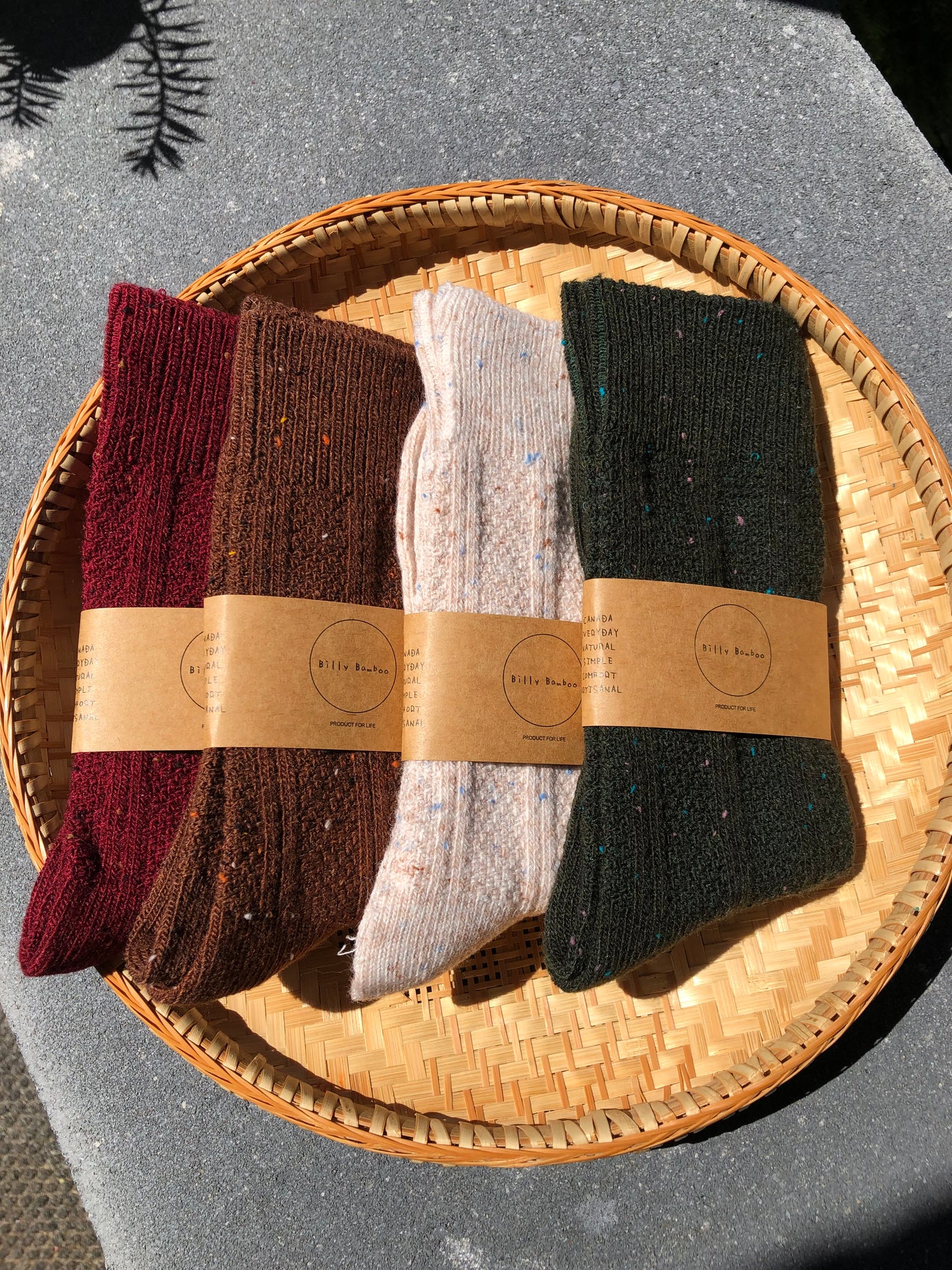 SHETLAND SPECKLE WOOL SOCKS