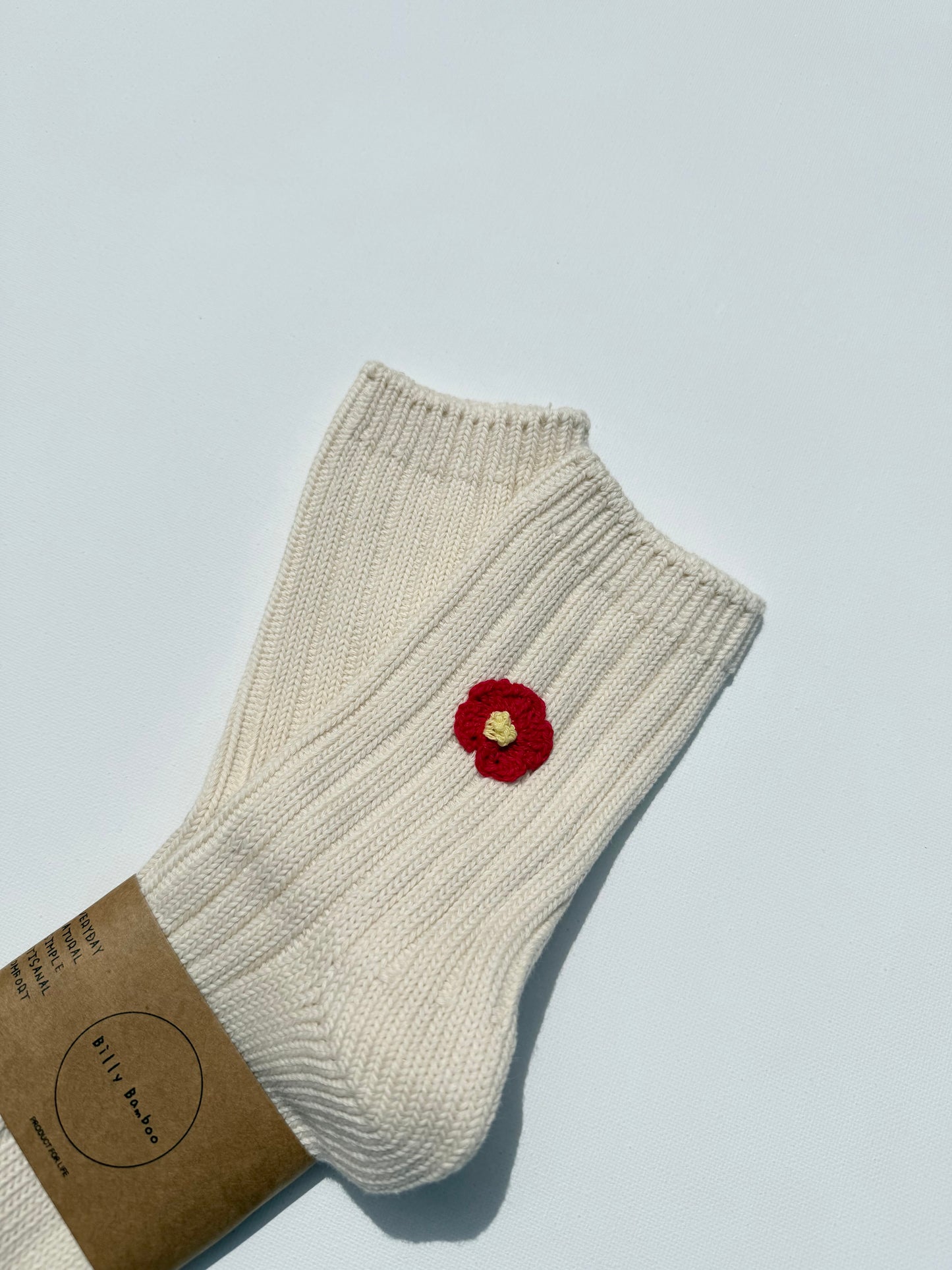 CROCHET HAPPY FLOWER SOCKS