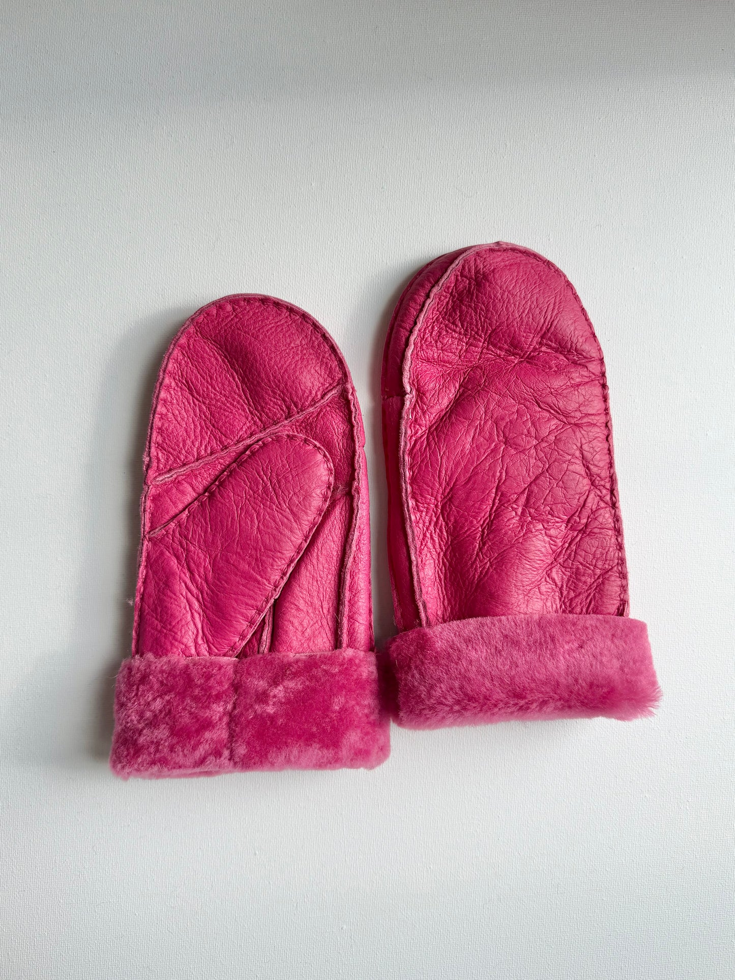 SHEARLING MITTENS