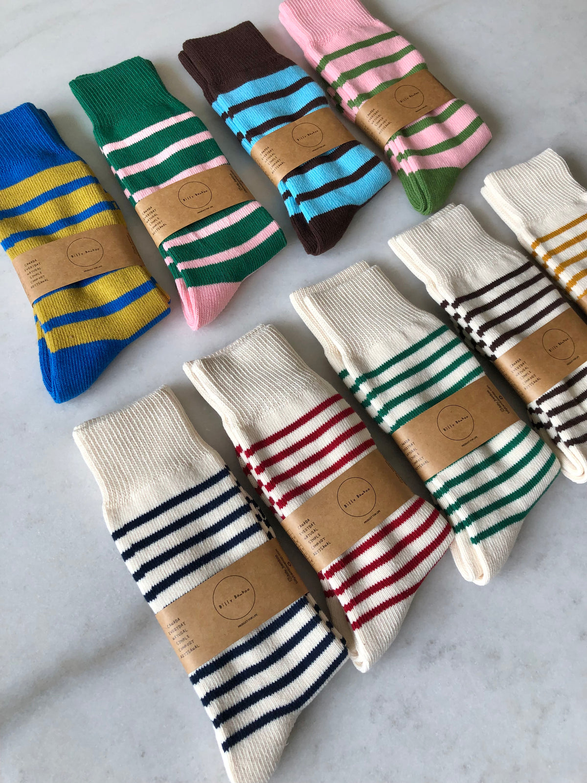 MAKINO POP STRIPE HIGH SOCKS