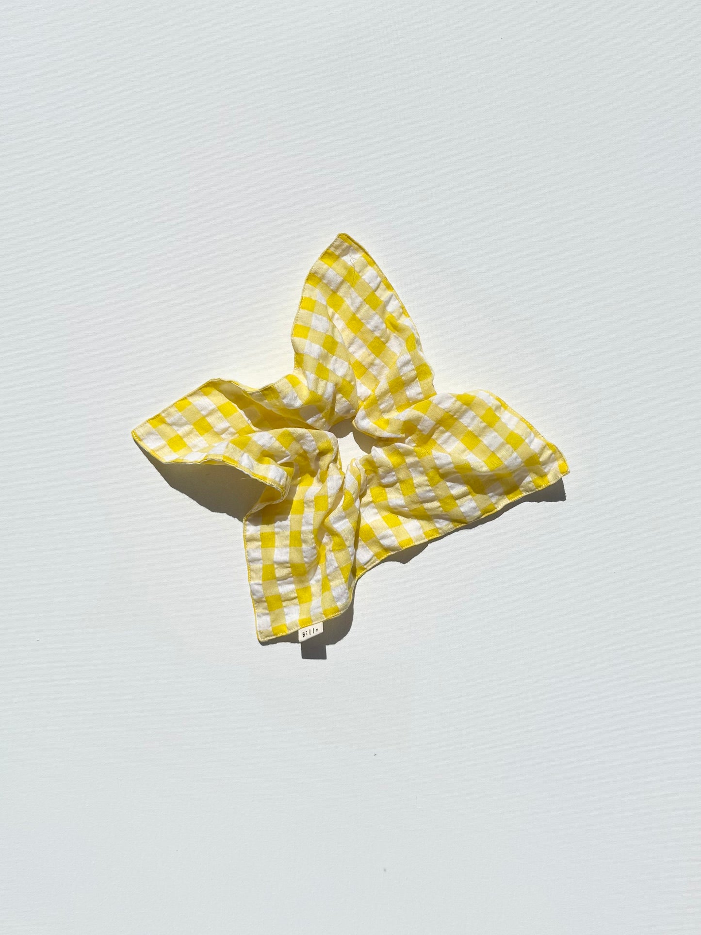 GINGHAM PETAL SCRUNCHIES - crystal bright