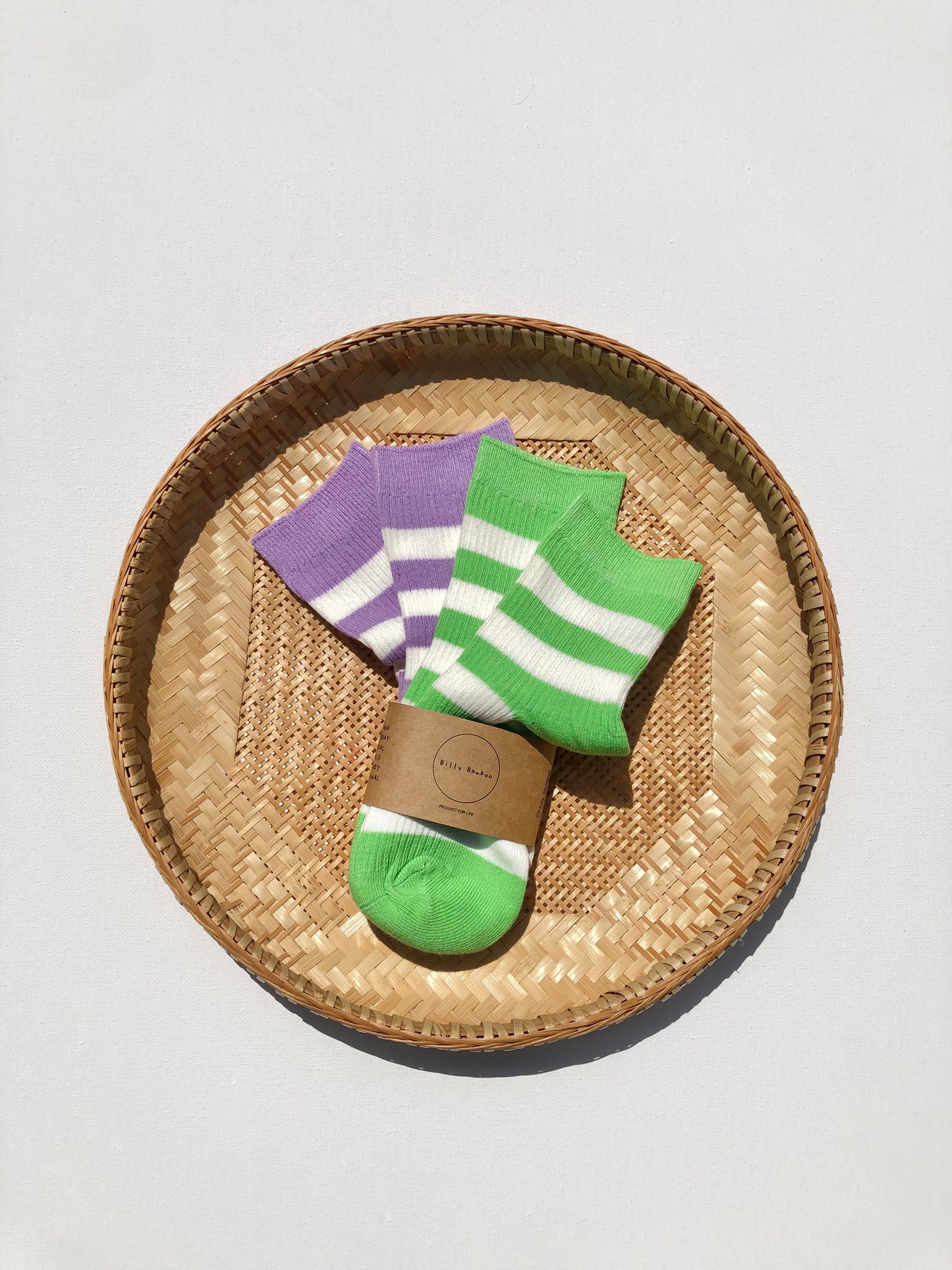 KIDS POP STRIPE SOCKS: PACK OF 2