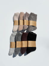 Load image into Gallery viewer, FLUFFY ANGORA SOCKS - NEUTRAL