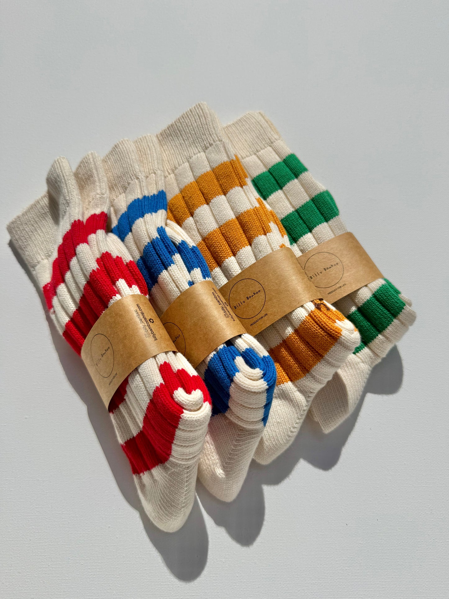 COLOUR STRIPE HIGH SOCKS