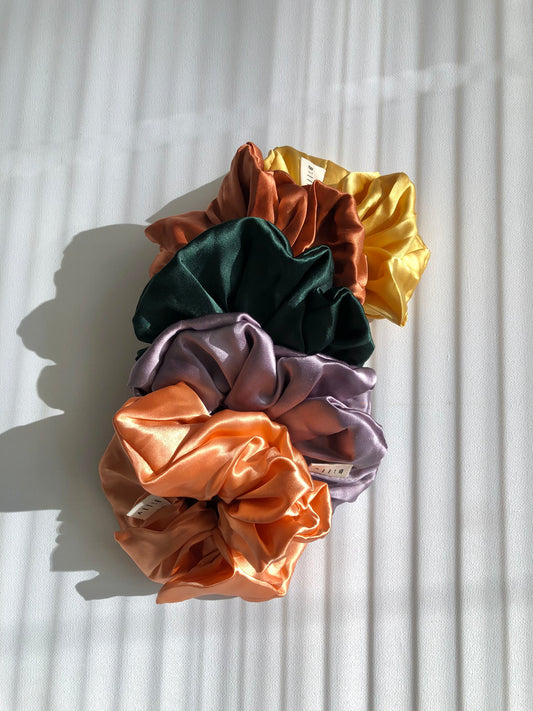 PURE SILK SCRUNCHIES - heritage
