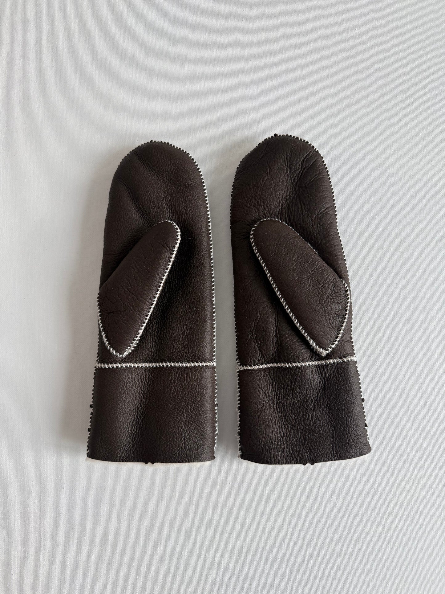 SHEARLING MITTENS