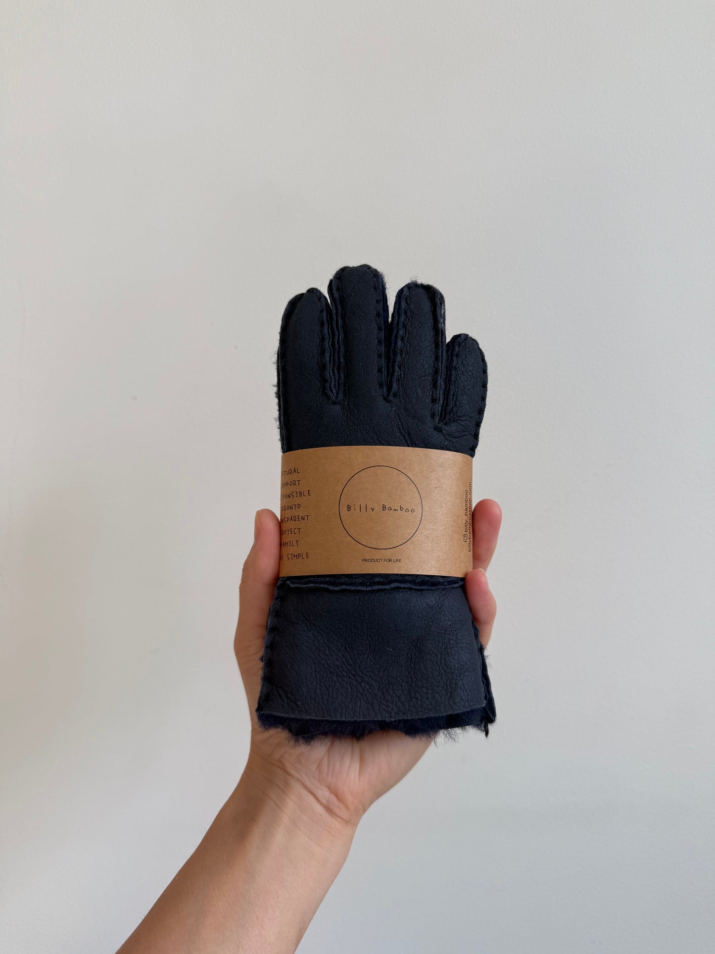 KIDS SHEARLING MITTENS