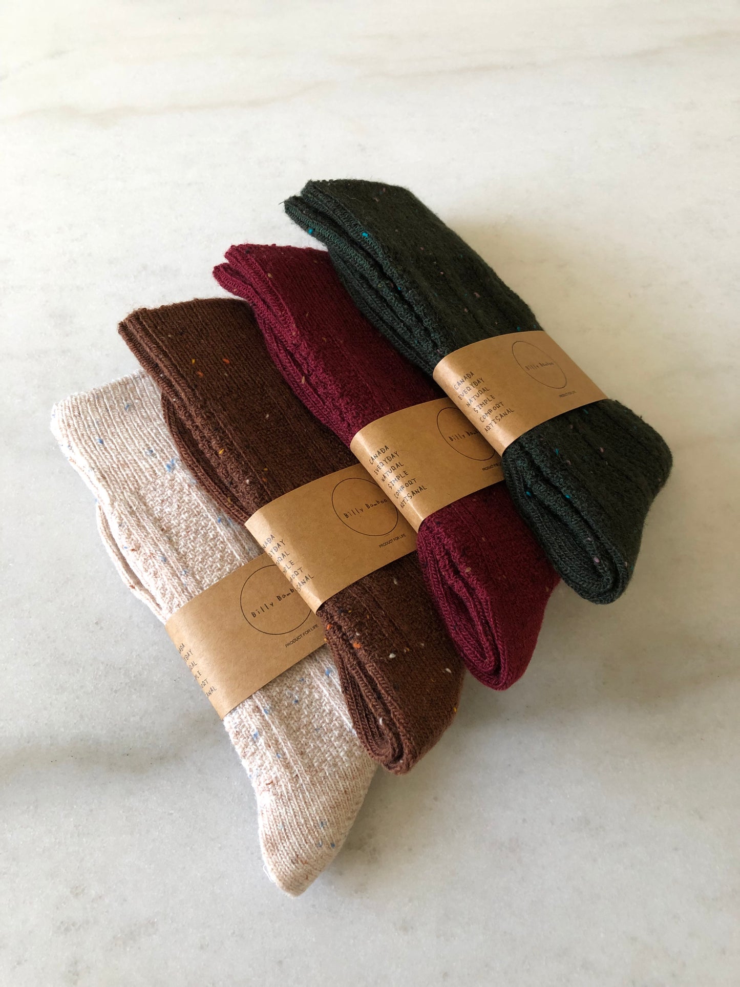 SHETLAND SPECKLE WOOL SOCKS