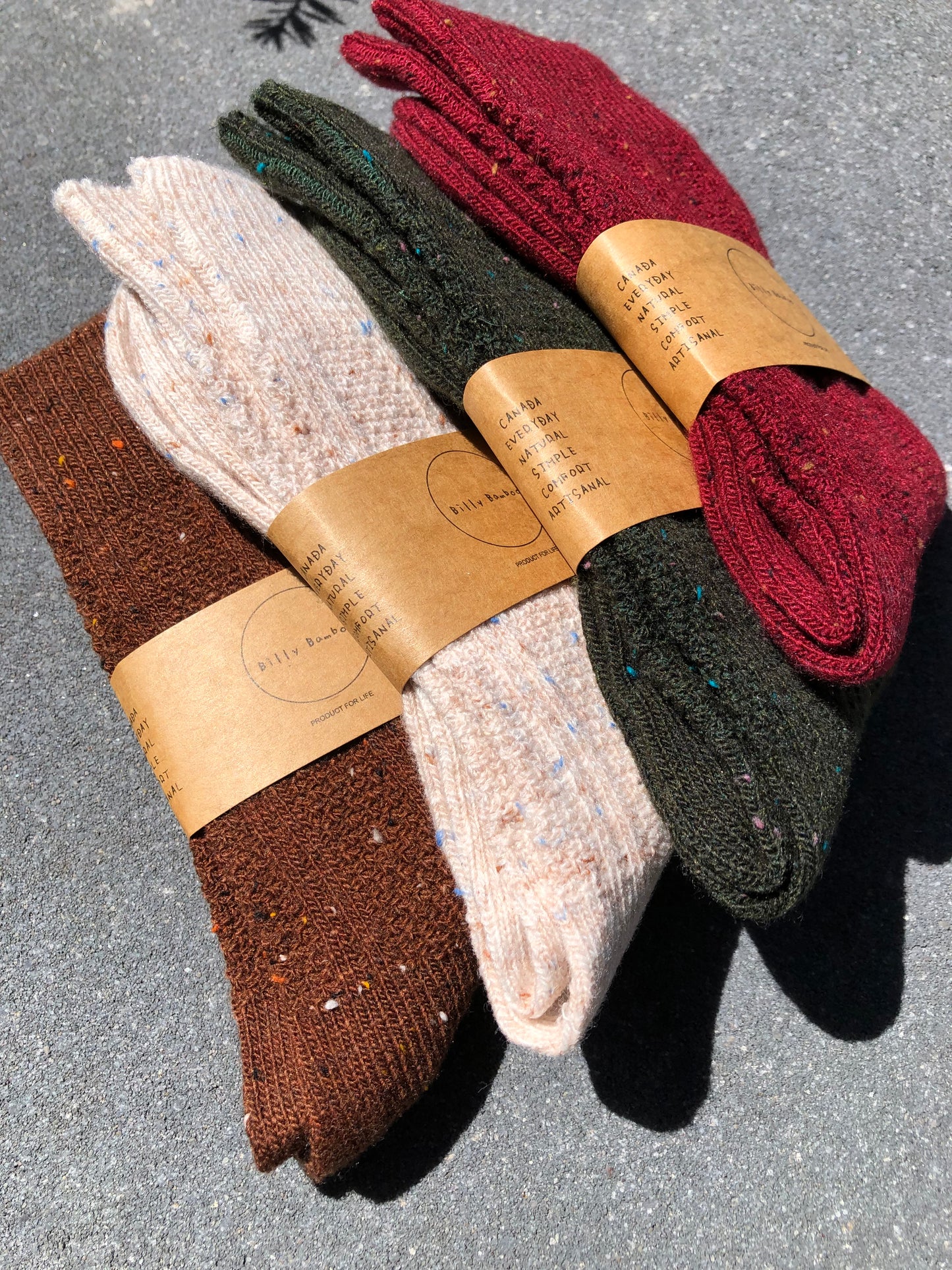 SHETLAND SPECKLE WOOL SOCKS