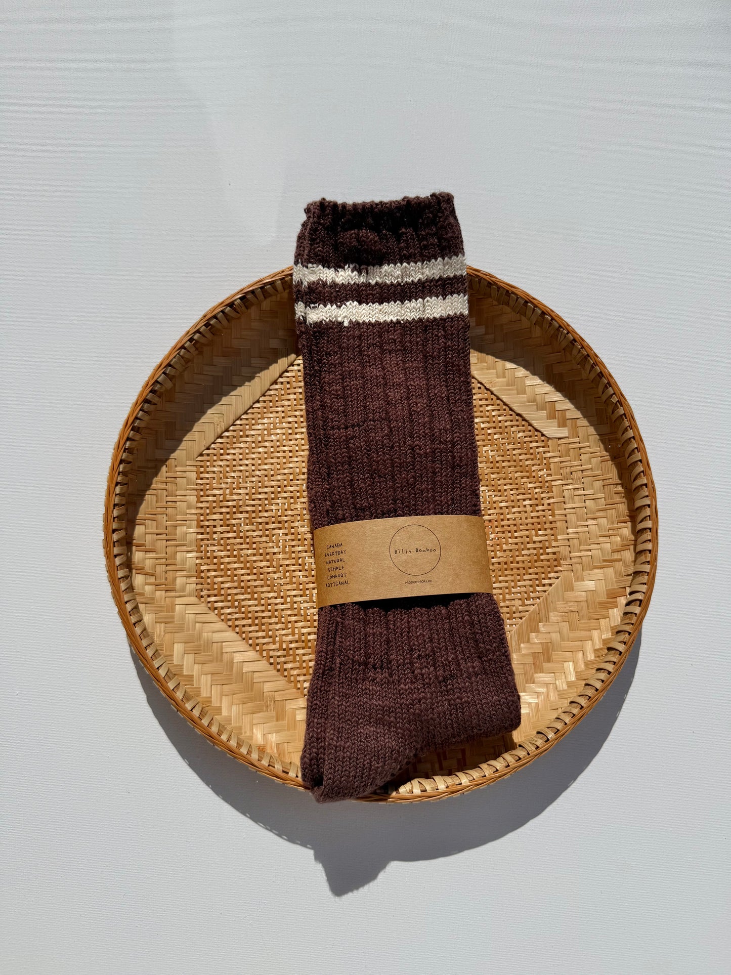 SLUB COTTON COLLEGE SOCKS - end of August