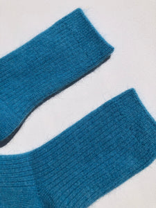 ANGORA WOOL SOCKS - crystal bright