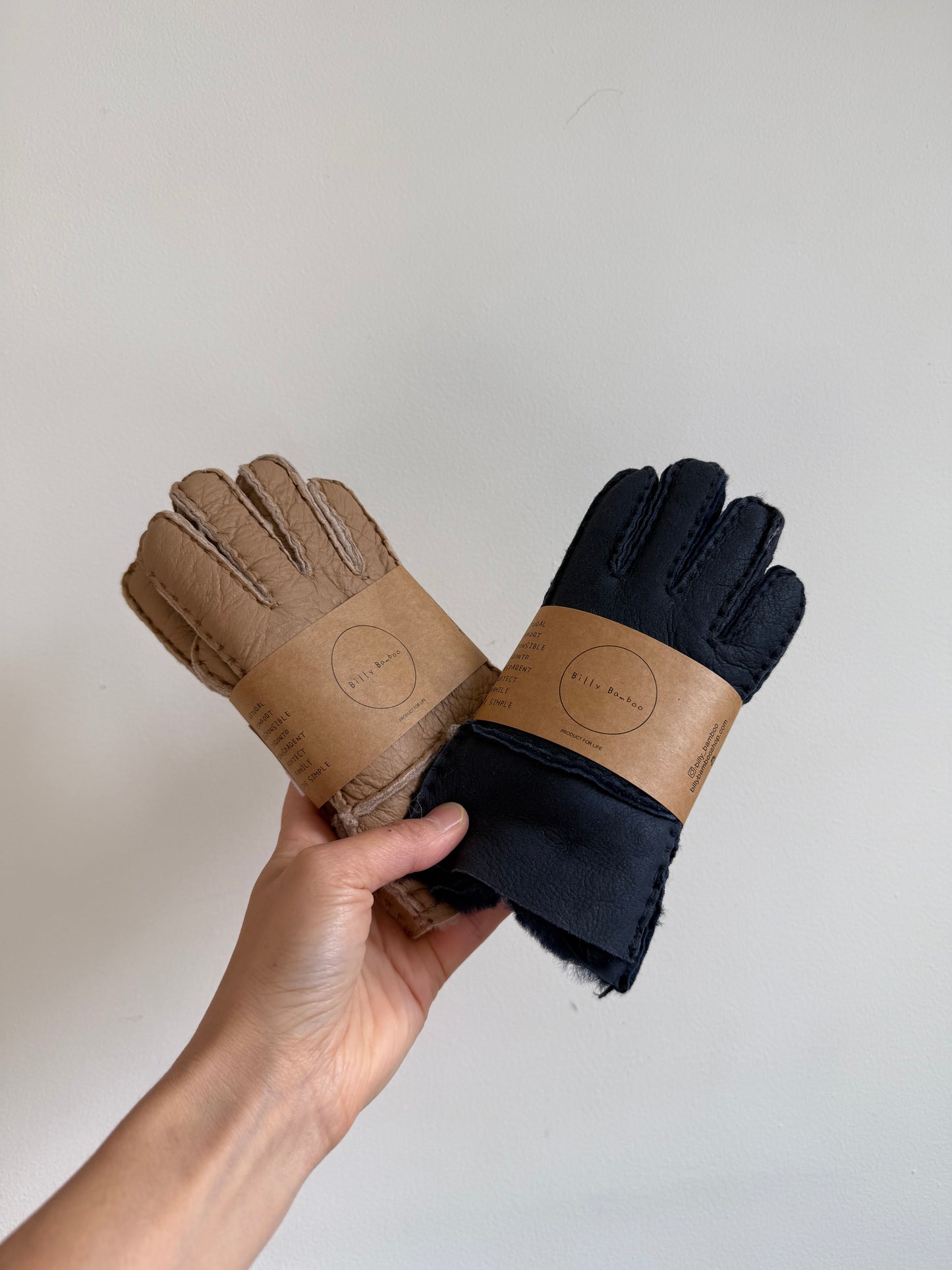 KIDS SHEARLING MITTENS