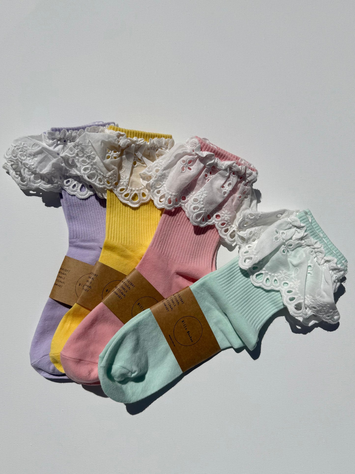 COTSWOLD MEADOW LACE SOCKS - brights