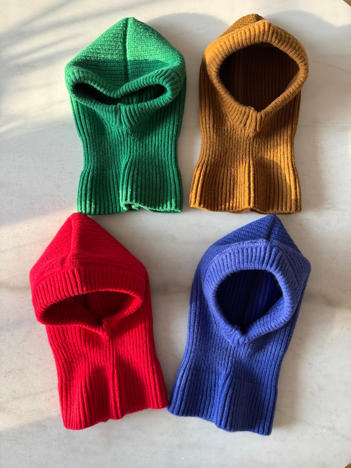 CHUNKY RIB FUZZY WOOL BALACLAVA