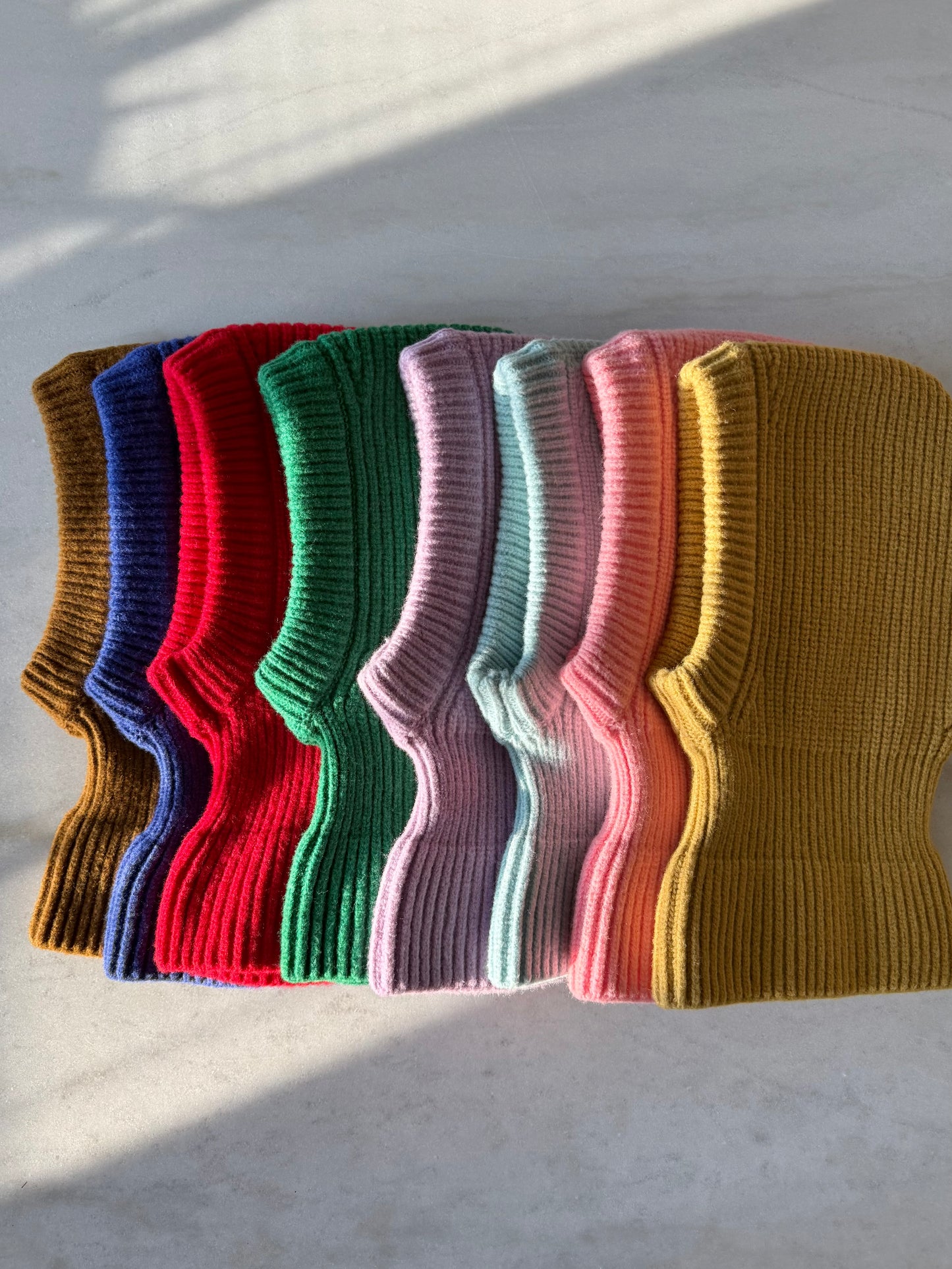 FUZZY ALPACA BALACLAVA - bright