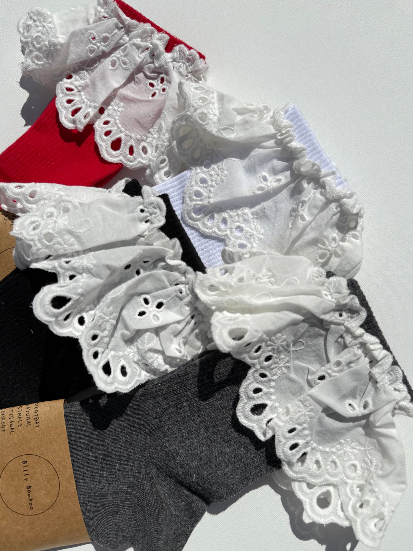 COTSWOLD MEADOW LACE SOCKS - neutral