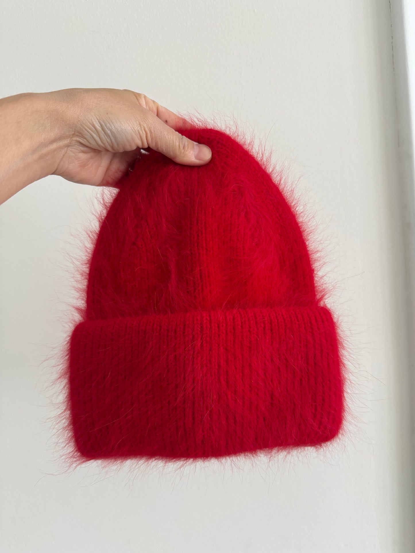 FLUFFY ANGORA BEANIE -  Mid of Oct