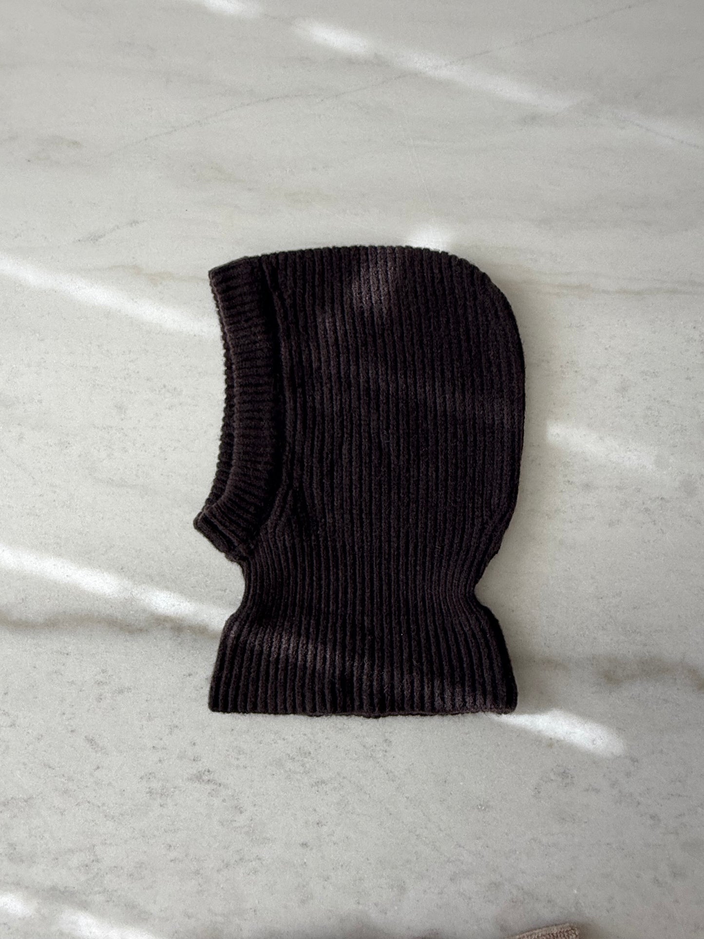 (Pre - order)CHUNKY RIB FUZZY WOOL BALACLAVA - beginning of December