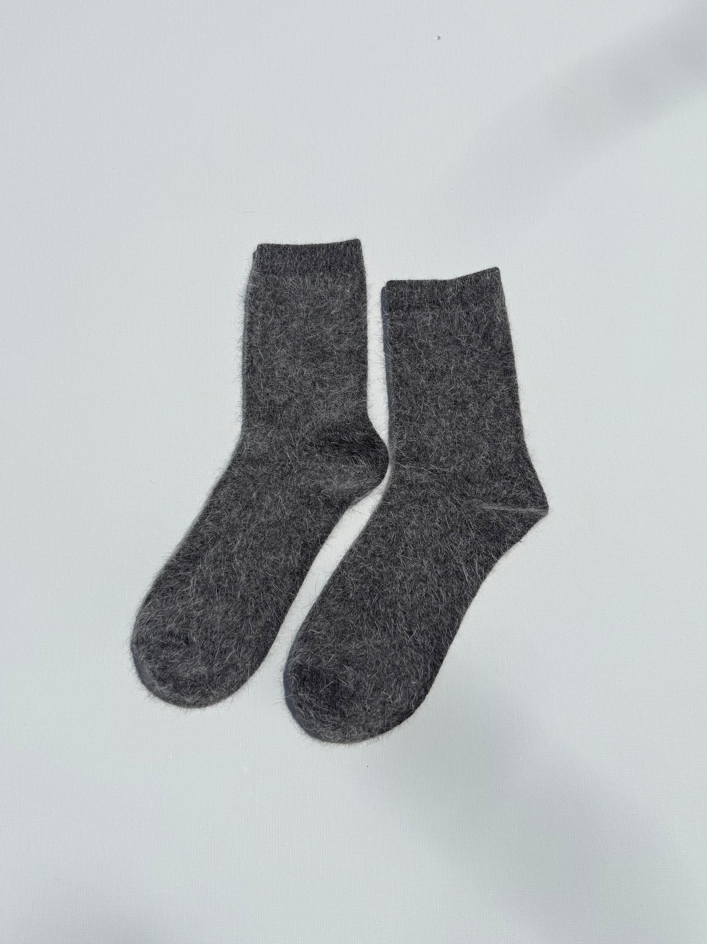 FLUFFY ANGORA SOCKS