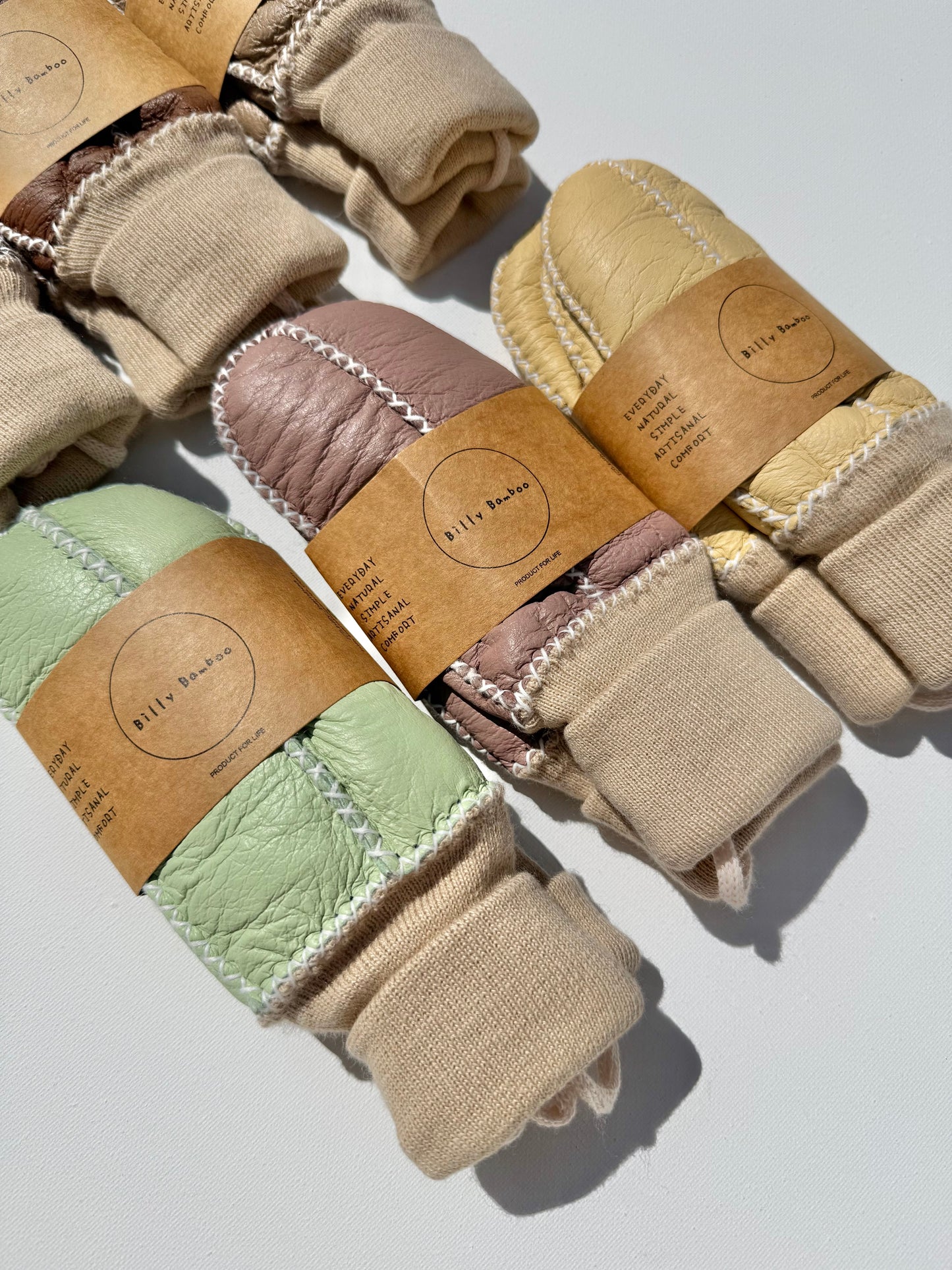 KIDS SHEARLING MITTENS