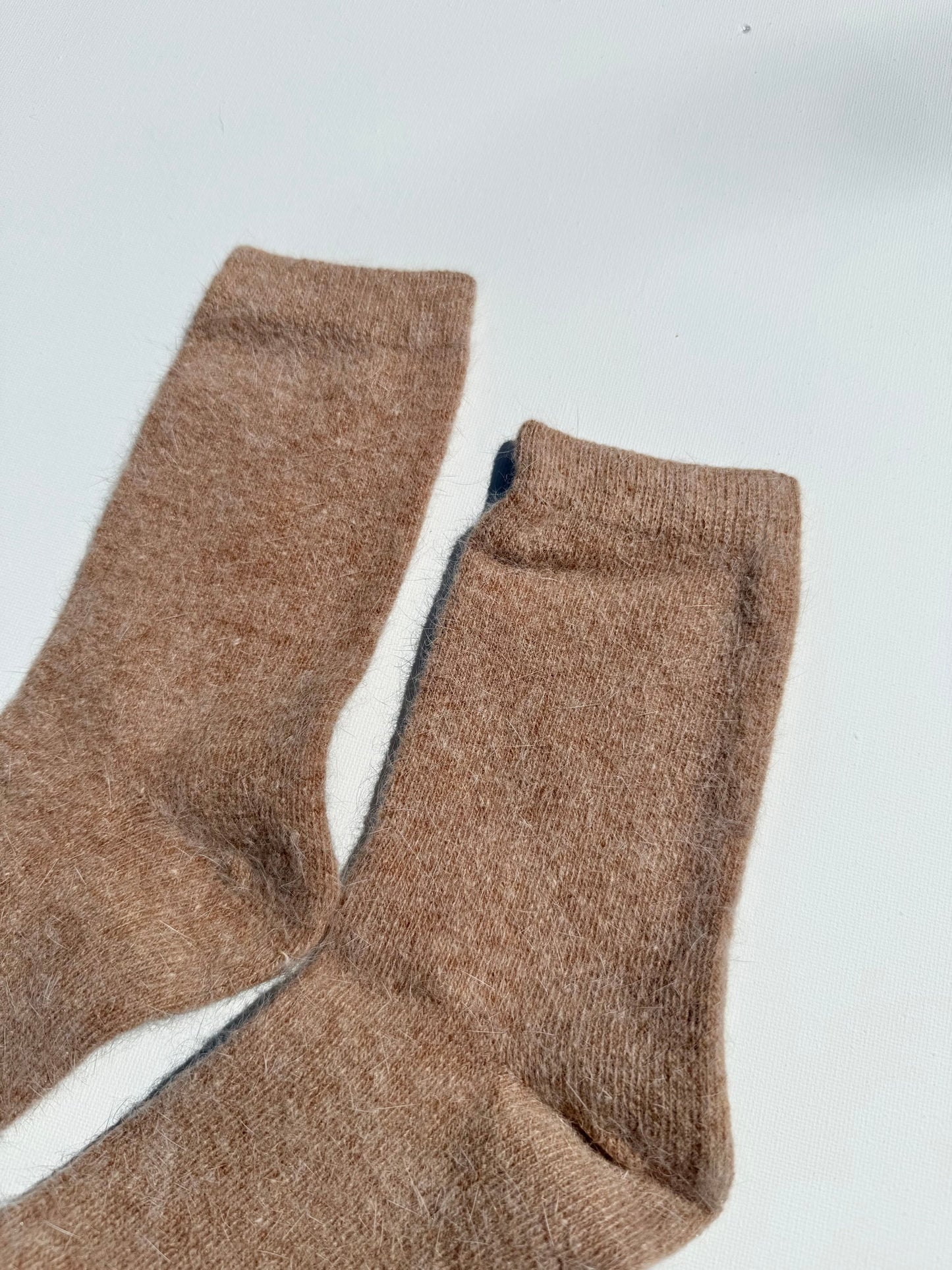 FLUFFY ANGORA SOCKS