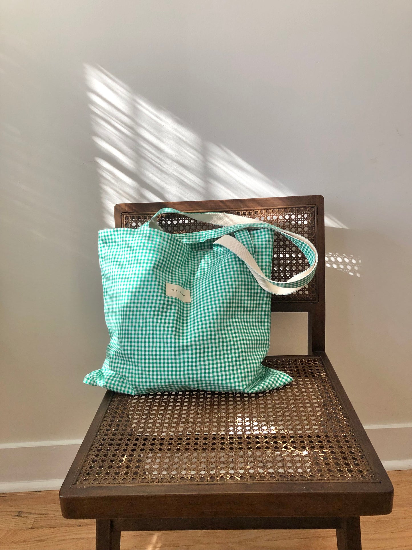 GINGHAM TOTE BAG