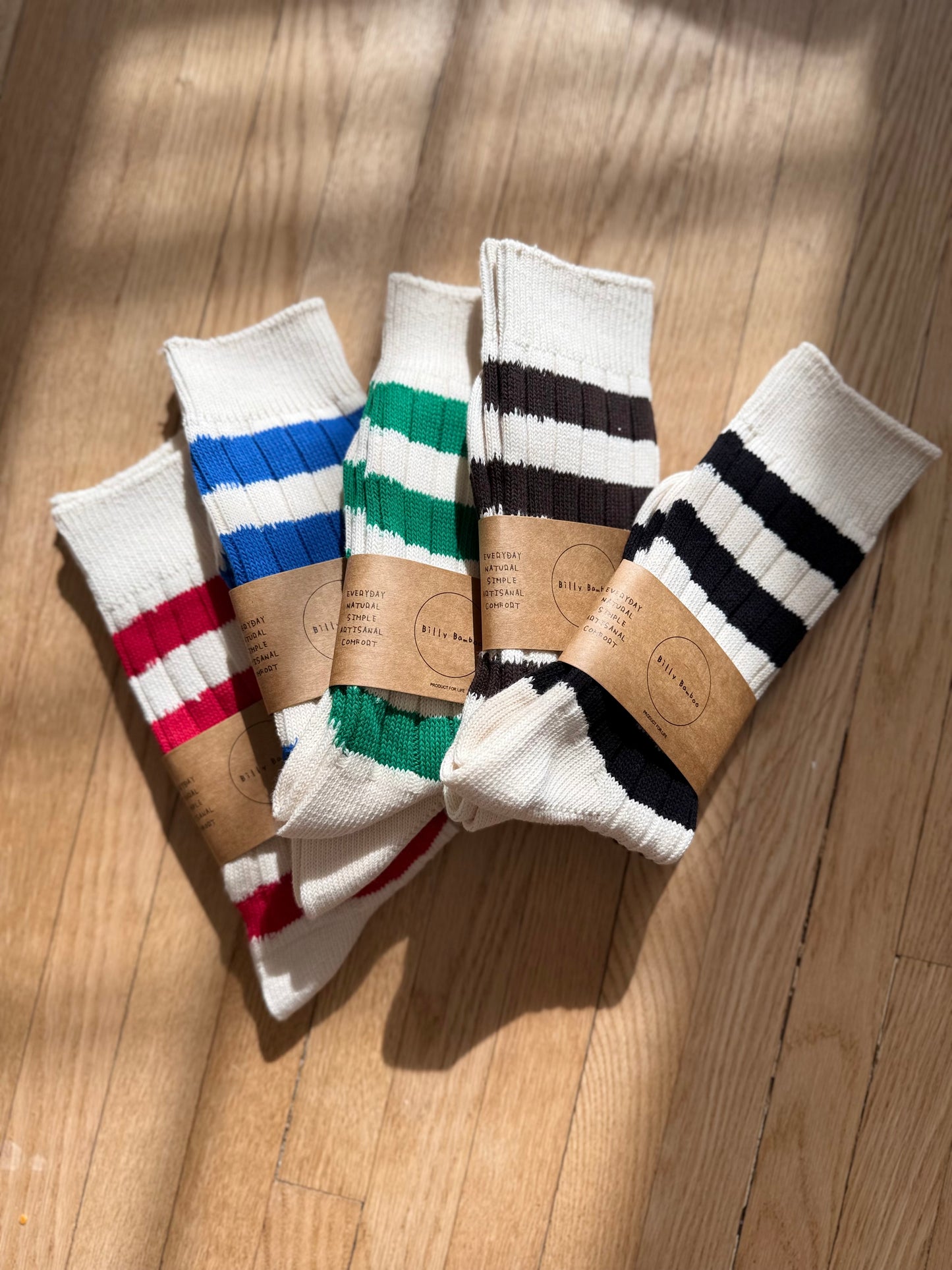 COLOR STRIPE HIGH SOCKS