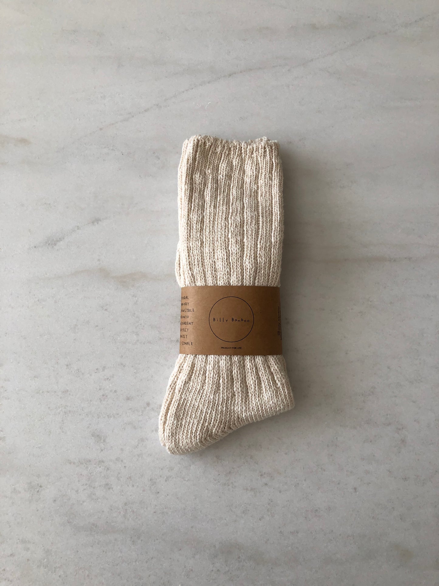 ORGANIC SLUB COTTON SOCKS