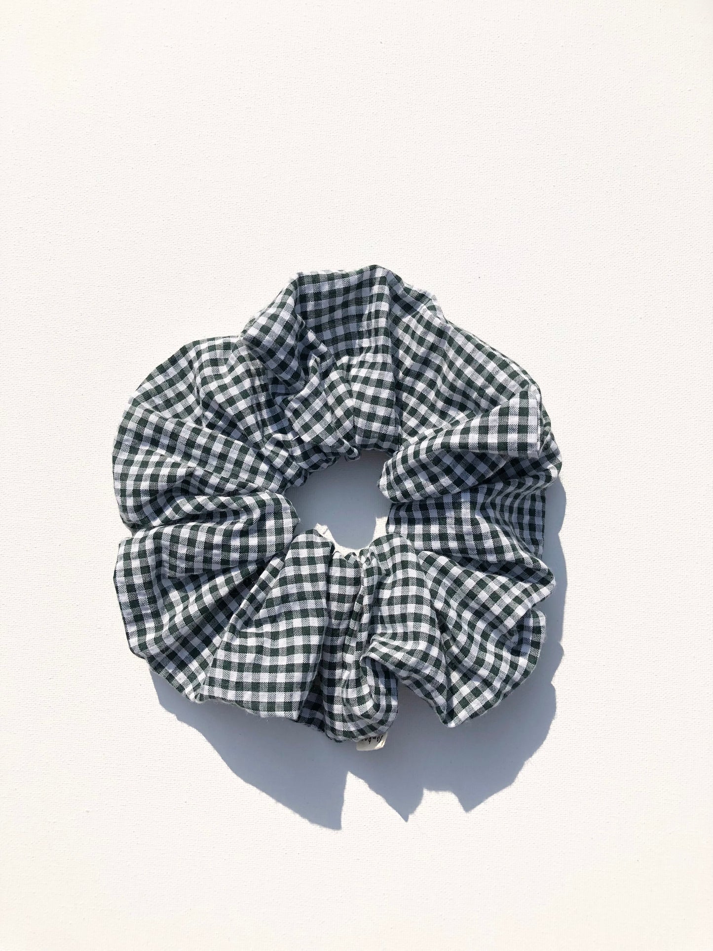 MINI GINGHAM SEERSUCKER SCRUNCHIES - neutral