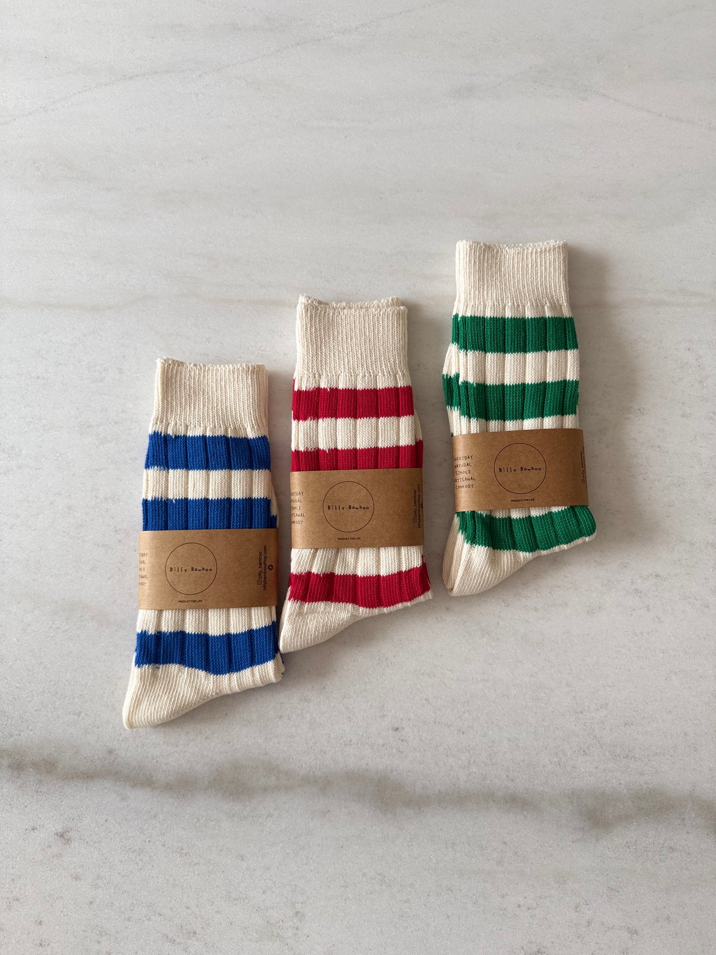 COLOR STRIPE HIGH SOCKS