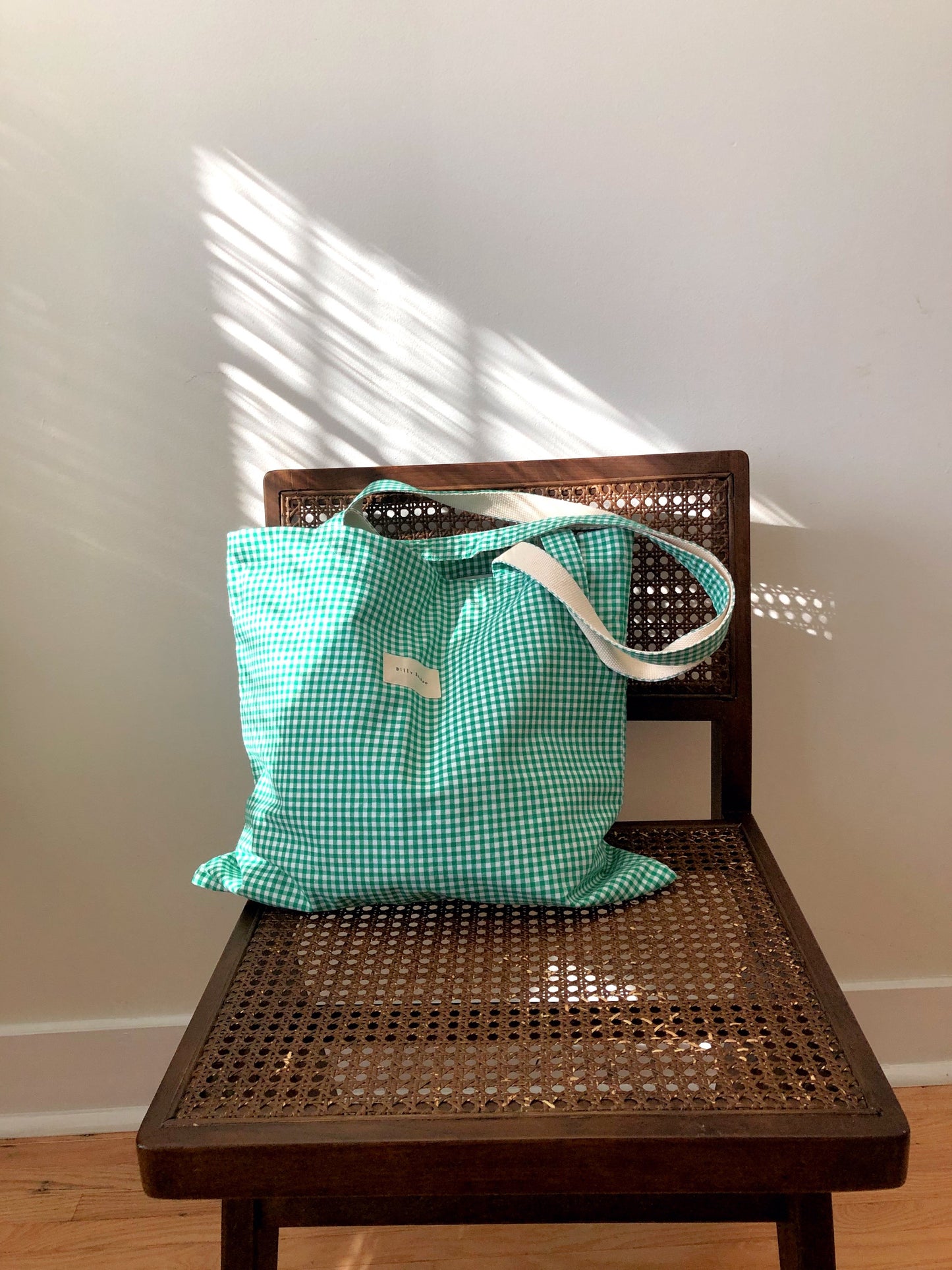 GINGHAM TOTE BAG