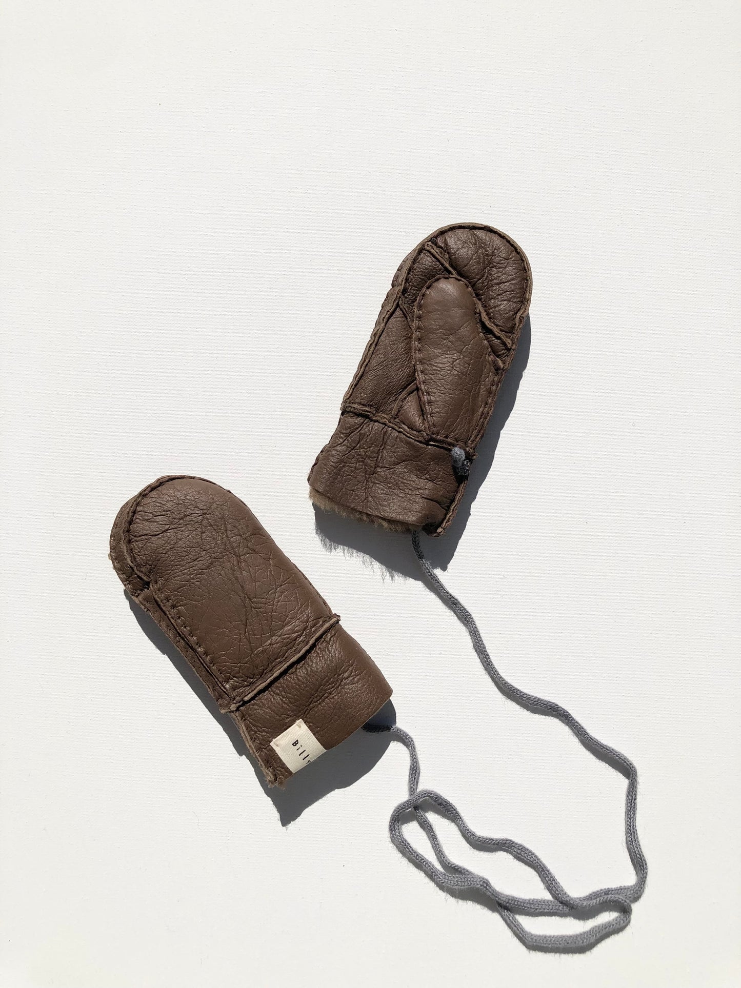 KIDS SHEARLING MITTENS